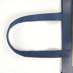 Blue Non-Woven Covered Tote Bag