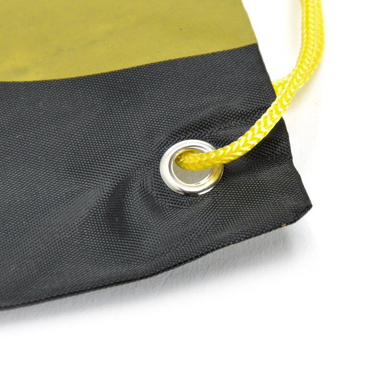 Popular custom logo drawstring backpack Large capacity polyester nylon sports shopping backpack drawstring bag
