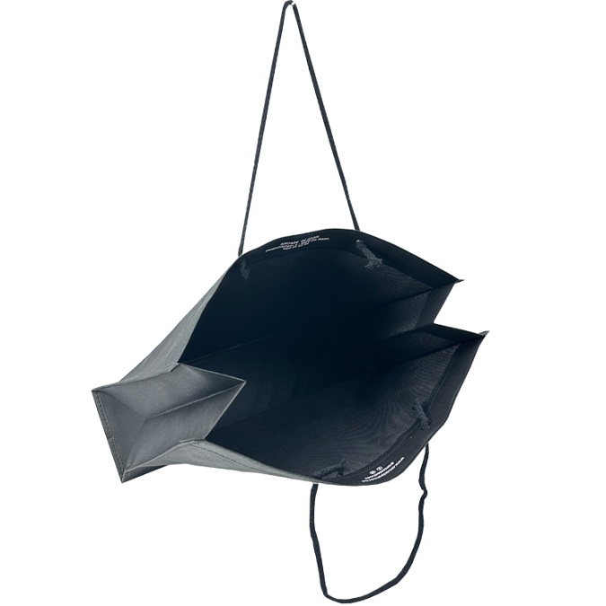 Black Non Woven Tote Shopping Bag