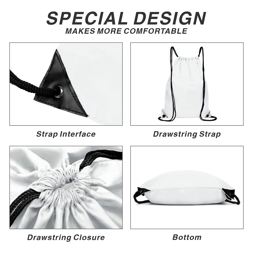 Promotional Polyester Waterproof Drawstring Backpacks and Sports Drawstring Promotional Bags