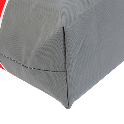 Gray-red Cooler Tote Bag